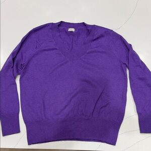 a new day Purple V-Neck Sweater